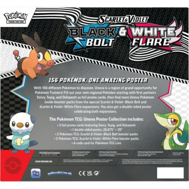 Pokémon TCG: White Flare & Black Bolt - Unova Poster Collection