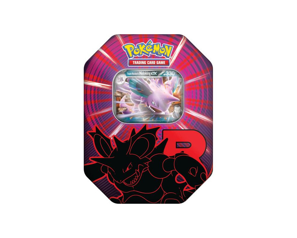 Zestaw: Pokémon TCG: 3x Team Rocket Tin - Mewtwo/Nidoking/Persian