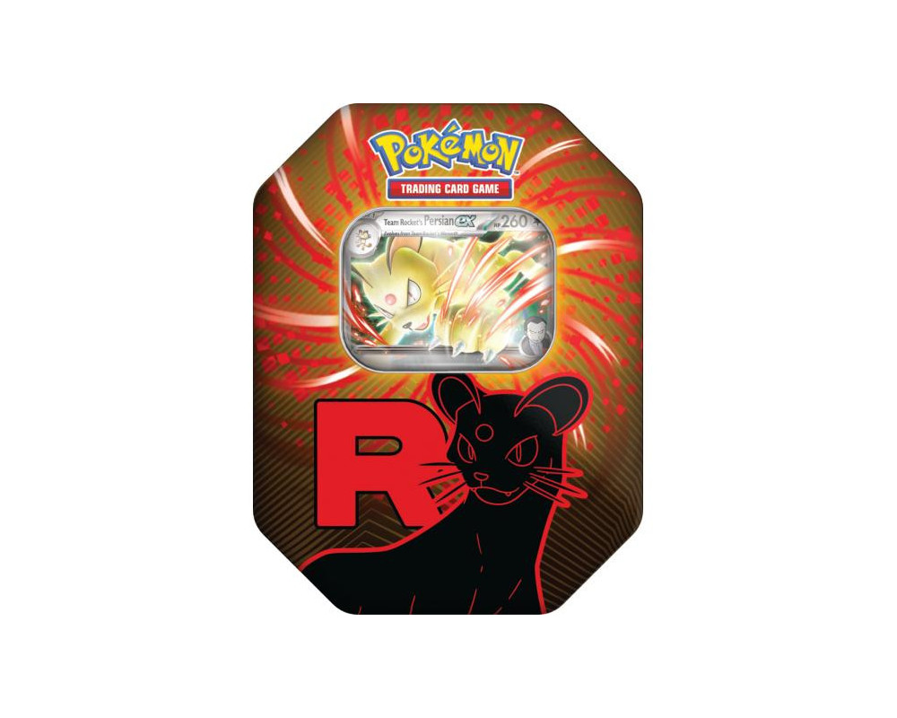 Zestaw: Pokémon TCG: 3x Team Rocket Tin - Mewtwo/Nidoking/Persian