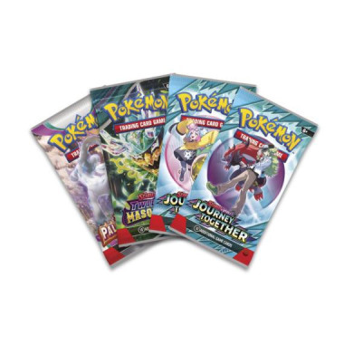 Zestaw Pokémon TCG: 2x Slashing Legends Tin - Koraidon ex+Zacian ex