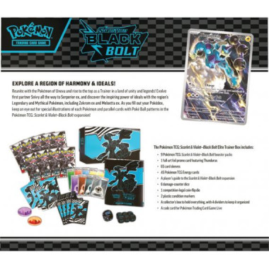 Pokémon TCG: Black Bolt - Elite Trainer Box ETB - Reshiram