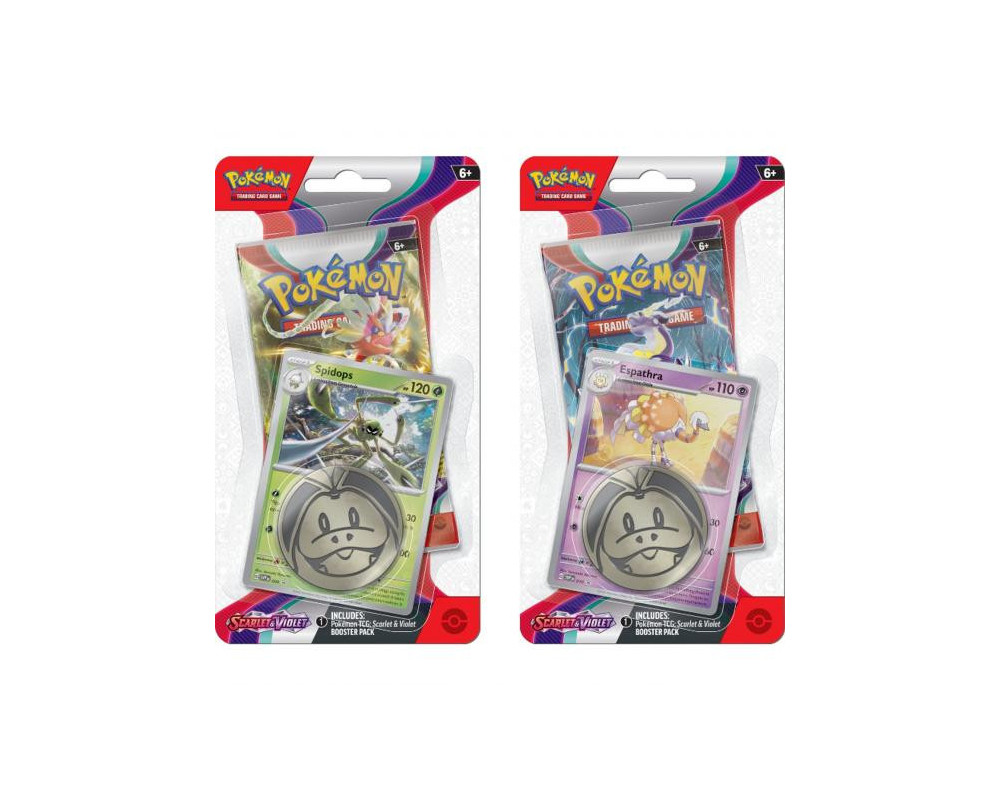 Zestaw: 2x Pokémon TCG: Scarlet & Violet - Checklane Blister Spidops+Espathra