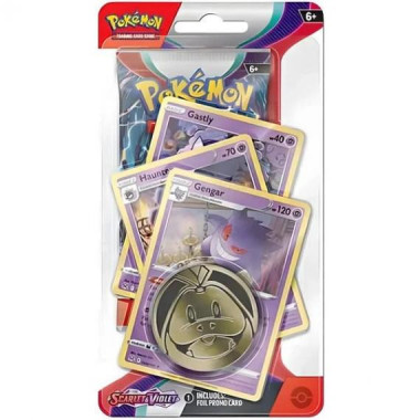 Zestaw: 2x Premium Checklane Blister Scarlet & Violet Gengar+Machamp