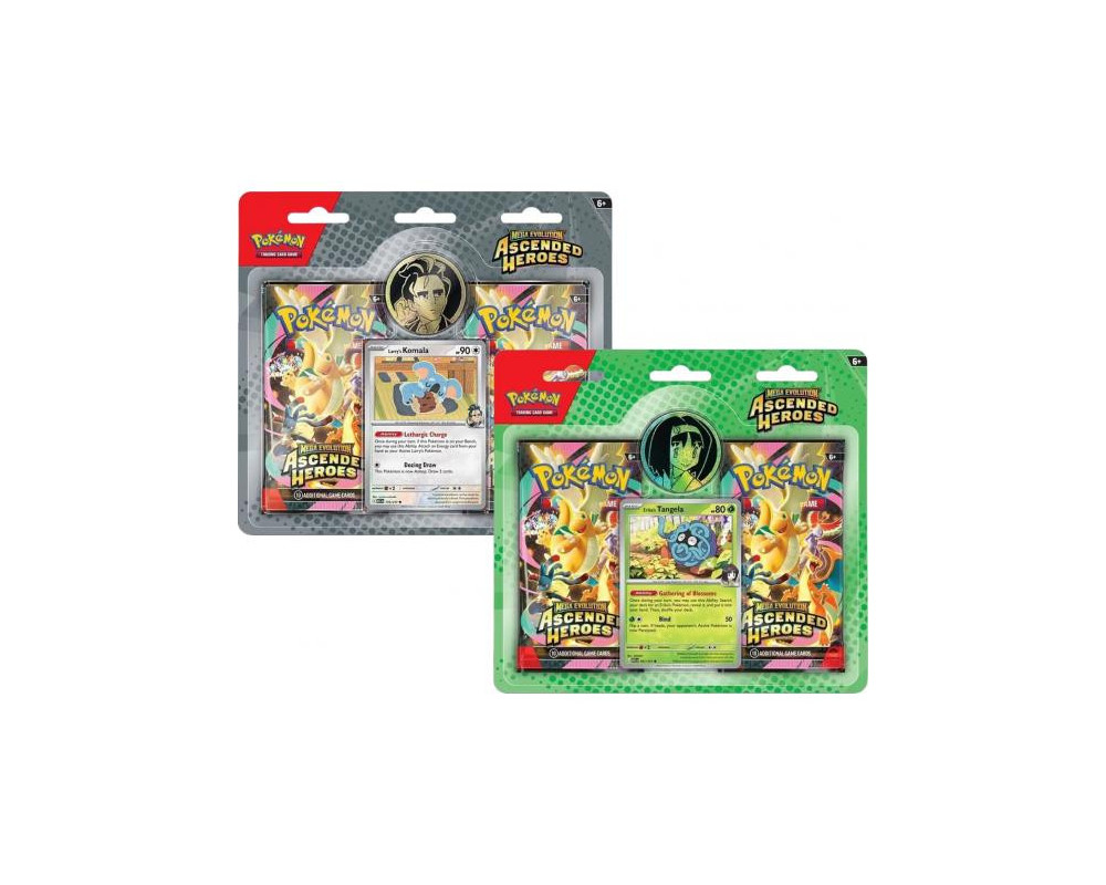 Zestaw: 2x Pokemon TCG: ME - Ascended Heroes - Trainer's 2-pack Blister (TASNGELA + KOMALA)