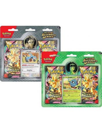 Zestaw: 2x Pokemon TCG: ME - Ascended Heroes - Trainer's 2-pack Blister (TASNGELA + KOMALA)