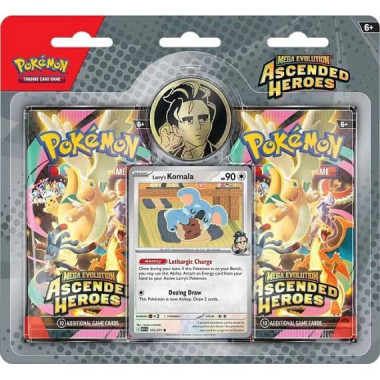 Zestaw: 2x Pokemon TCG: ME - Ascended Heroes - Trainer's 2-pack Blister (TASNGELA + KOMALA)