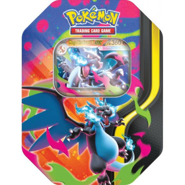 Zestaw: 2x Pokémon TCG: Mega Charizard Tin - Mega Charizard (X ex + Y ex)