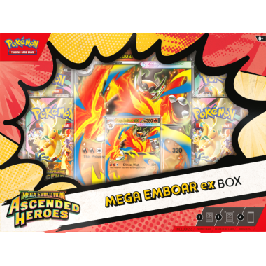 Zestaw: 3x Pokémon TCG: Ascended Heroes - Meganium ex/Emboar ex Box/Feraligatr ex Box