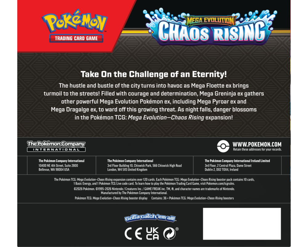 Pokémon TCG: Mega Evolution - Chaos Rising - Booster Display (36)