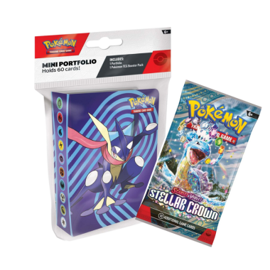 Pokémon TCG: Stellar Crown Mini Portfolio + Booster