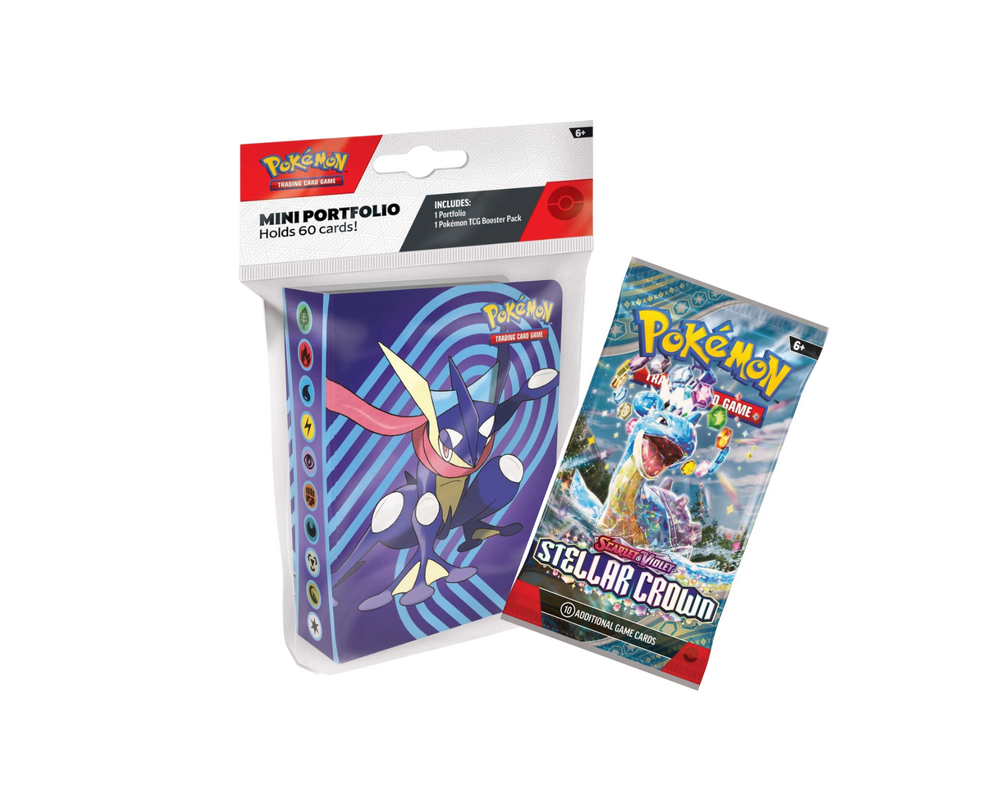 Pokémon TCG: Stellar Crown Mini Portfolio + Booster
