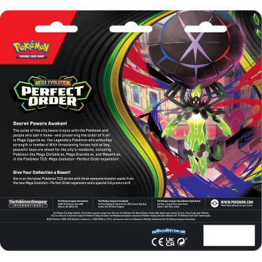 Pokémon TCG: Perfect Order - 3-pack Checklane Blister Chikorita