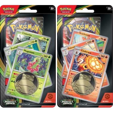 Zestaw 2x: Pokémon TCG: Perfect Order - Premium Checklane Blister Meganium+Cinderace