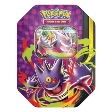 Zestaw: 2x Pokémon TCG: Mega Moonlit Tin Gengar+Cefable