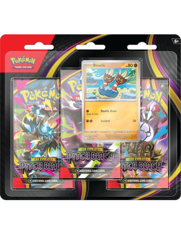 Pokémon TCG: Mega Evolution - Pitch Black - 3-Pack Blister