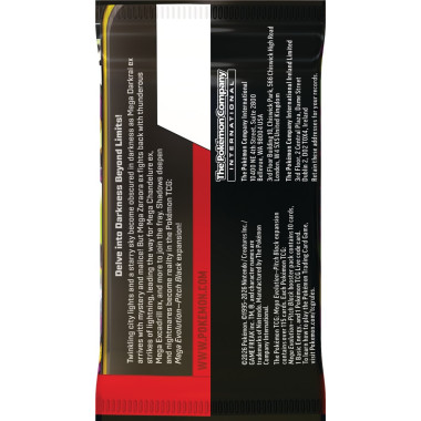 Pokémon TCG: Mega Evolution - Pitch Black - 3-Pack Blister