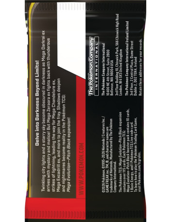 Pokémon TCG: Mega Evolution - Pitch Black - 3-Pack Blister