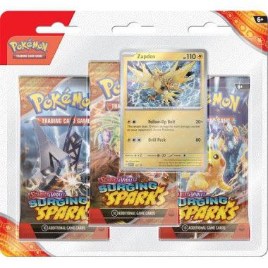 Zestaw: Pokémon TCG: Surging Sparks 2x 3-Pack Blister
